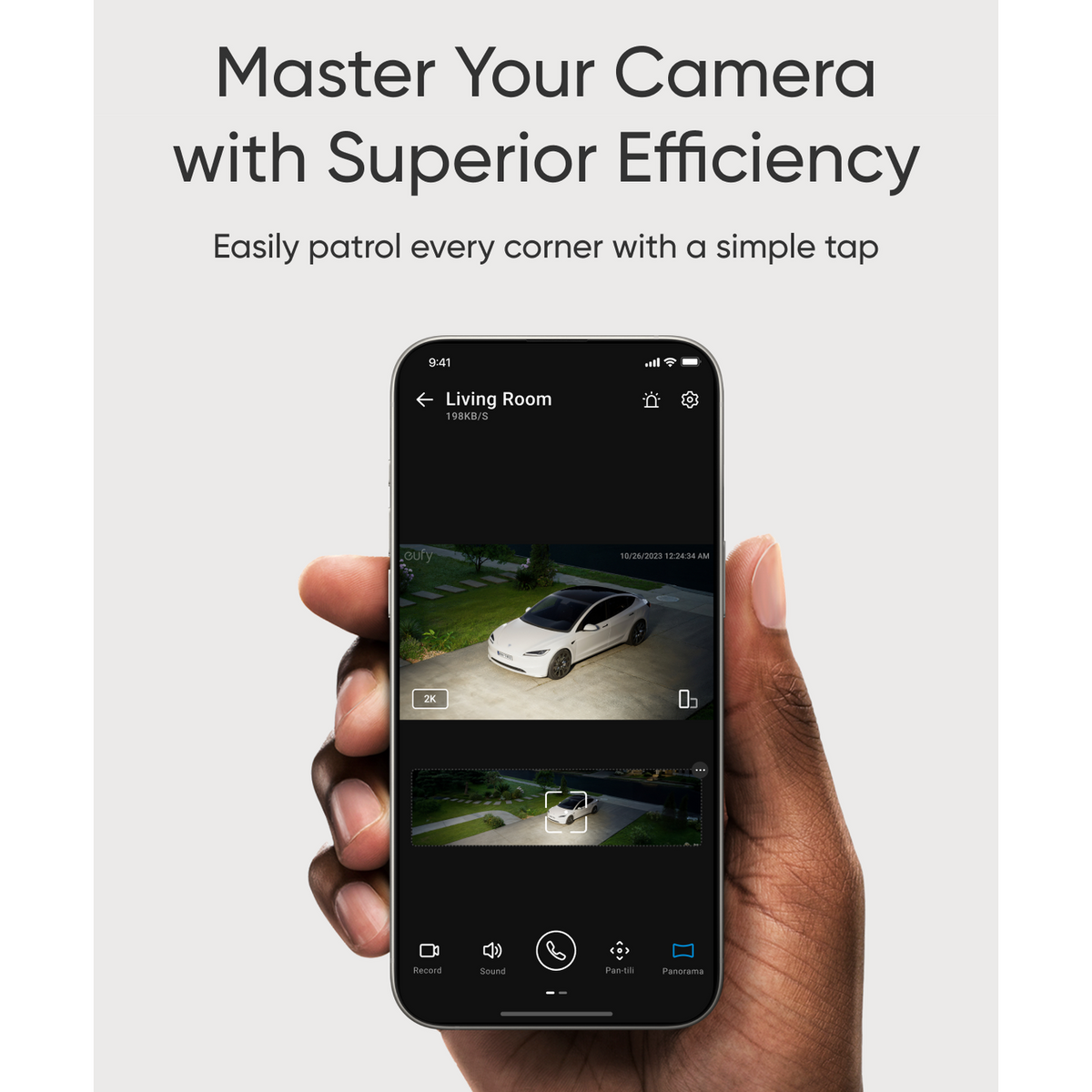 Eufy Floodlight Camera E30 2K Pan & Tilt – view 3