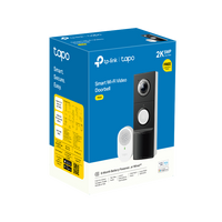 Tapo D235 (Tapo TD25) retail packaging box, Smart Wi-Fi Video Doorbell, 2K 5MP, with chime
