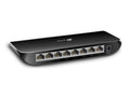 TP-Link TL-SG1008D 8 port Desktop Gigabit Switch — back view showing 8 RJ45 ports and power jack