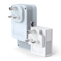 TP-Link TL-WPA7517 KIT AV1000 Gigabit Powerline ac Wi-Fi Kit — single-unit detail view, plug angle