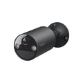 Tapo C411 smart wire-free security camera, Black, three-quarter view with wall mount