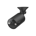 Tapo C411 smart wire-free security camera, Black, angled view on cup-style mount