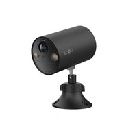 Tapo C411 smart wire-free security camera, Black, on adjustable ball-joint mount