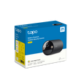 Tapo C411 smart wire-free security camera retail packaging box, Black, Battery-Powered Outdoor Security Camera 2K