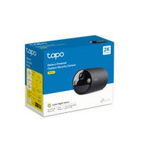 Tapo C411 smart wire-free security camera retail packaging box, Black, Battery-Powered Outdoor Security Camera 2K
