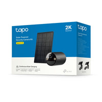 Tapo C411 KIT retail packaging box, Black, Solar-Powered Security Camera Kit 2K Resolution