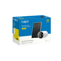 Tapo C425 KIT retail packaging box, Smart Wire-Free Security Camera Kit, showing camera and panel