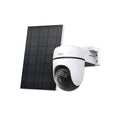 Tapo C630 KIT 3K 5MP solar-powered pan and tilt security camera and panel, front angled view