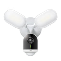 Tapo C720 smart floodlight camera, front view, distinctive dual-oval floodlight wings