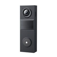 Tapo TD20 2K battery video doorbell mini, all-black, three-quarter view