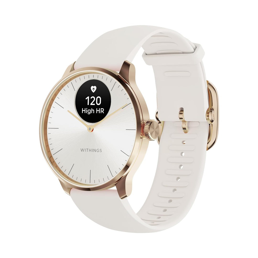 Withings ScanWatch Light - Health Tracking Watch - Rose Gold White