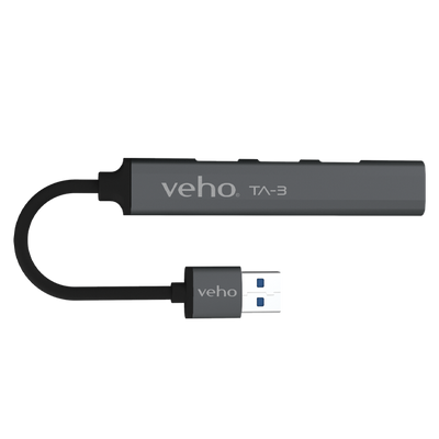 Veho TA-3 4-Port USB 3.0 Multi-Port Mini Hub | VAA-550-TA3-USB-A