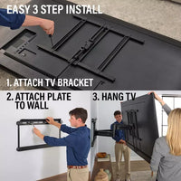 SANUS Advanced Full-Motion 4D + Shift TV Wall Mount 42"-90" - official product image