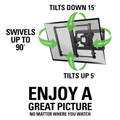 SANUS Full-Motion TV Wall Mount 37"-55" - official product image