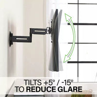 SANUS Advanced Full-Motion 4D + Shift TV Wall Mount 19"-43" - official product image