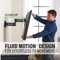 SANUS Advanced Full-Motion 4D + Shift TV Wall Mount 19"-43" - official product image