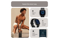 Fitbit Versa 4 - Fitness Smartwatch with GPS, NFC Payments & 40+ Exercise Modes - Black/Graphite | 79-FB523BKBK