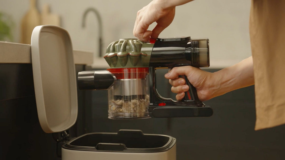 Dyson V8 Cyclone Cordless Vacuum Cleaner - hygienic bin emptying