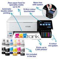 Epson EcoTank ET-8500 A4 Wireless Photo Printer | C11CJ20401CE