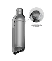 Aarke To-Go Bottle for Carbonator Pro, 500ml — fill line detail