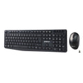 Groov-e Wireless Full-Size Keyboard and Mouse Set Black - official product image