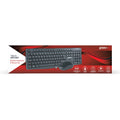Groov-e Wireless Full-Size Keyboard and Mouse Set Black - official product image