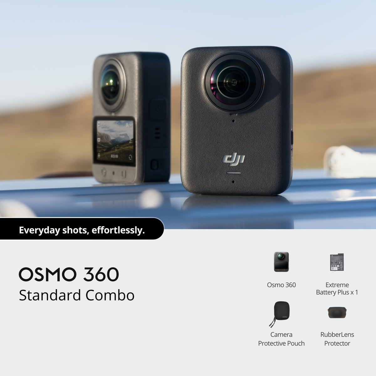 DJI Osmo 360 8K 360° Camera Standard Combo - Standard Combo contents