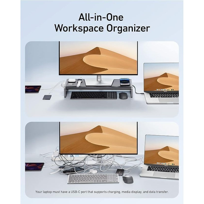 Anker 675 USB-C Docking Station 12-in-1 Monitor Stand Wireless | A83772Z1 Anker Euronics Ireland