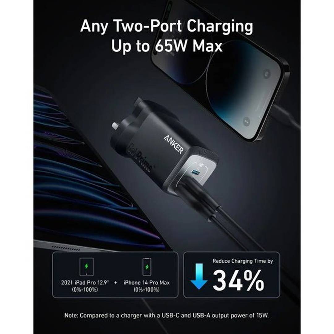 Anker Charger GaNPrime 67W Black | A2669213 Anker Euronics Ireland