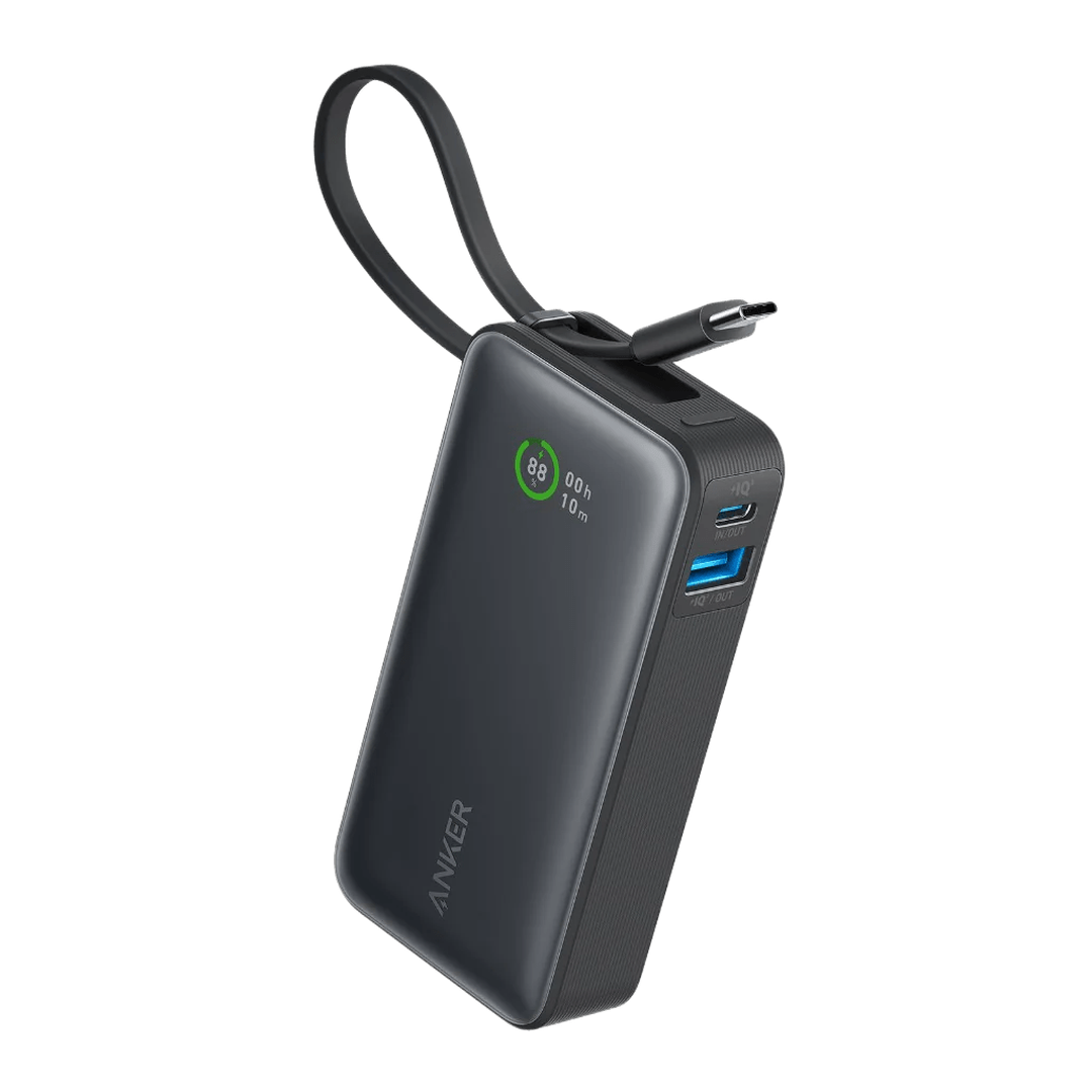 Anker Nano Power Bank 30W Built-In USB-C Cable Black | A1259H11 Anker Euronics Ireland