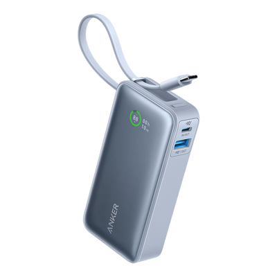 Anker Nano Power Bank 30W Built-In USB-C Cable Blue | A1259H31 Anker Euronics Ireland