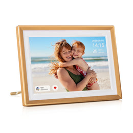 Arzopa D10 10.1" Digital Photo Frame Champagne Gold | Touch Screen Smart Display