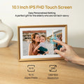 Arzopa D10 10.1" Digital Photo Frame Champagne Gold | Touch Screen Smart Display