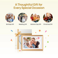 Arzopa D10 10.1" Digital Photo Frame Champagne Gold | Touch Screen Smart Display