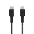 Belkin BoostCharge Braided USB-C to USB-C Cable 60W 1m Black product image
