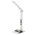 Groov-e Ares LED Desk Lamp with Wireless Charging and Clock White - official product image