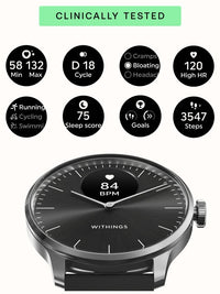 Withings ScanWatch Light - Health Tracking Watch with Heart Rate & SpO2 - Black | 78-HWA11-model 5-All-Int