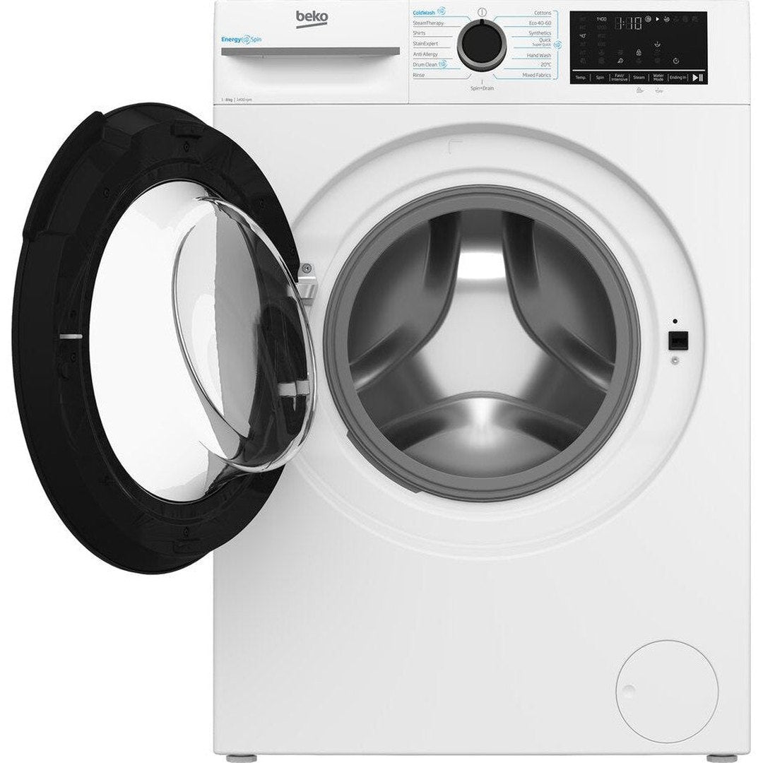 Beko EnergySpin™ 8kg Washing Machine with 1400 rpm - White | BM3WT4841IW Beko Washing Machine Euronics Ireland