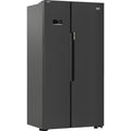 Beko Freestanding American Style Fridge Freezer with NeoFrost™ Black Steel | ASL1442VPZ Beko American Fridge Freezer Euronics Ireland