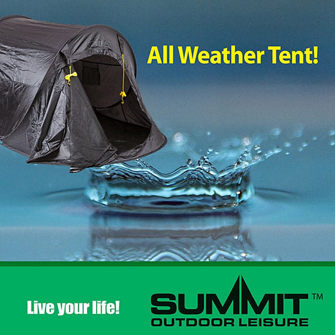 Summit 2 Person Pop Up Tent in Black | 571138 Summit Pop-up Tent Euronics Ireland