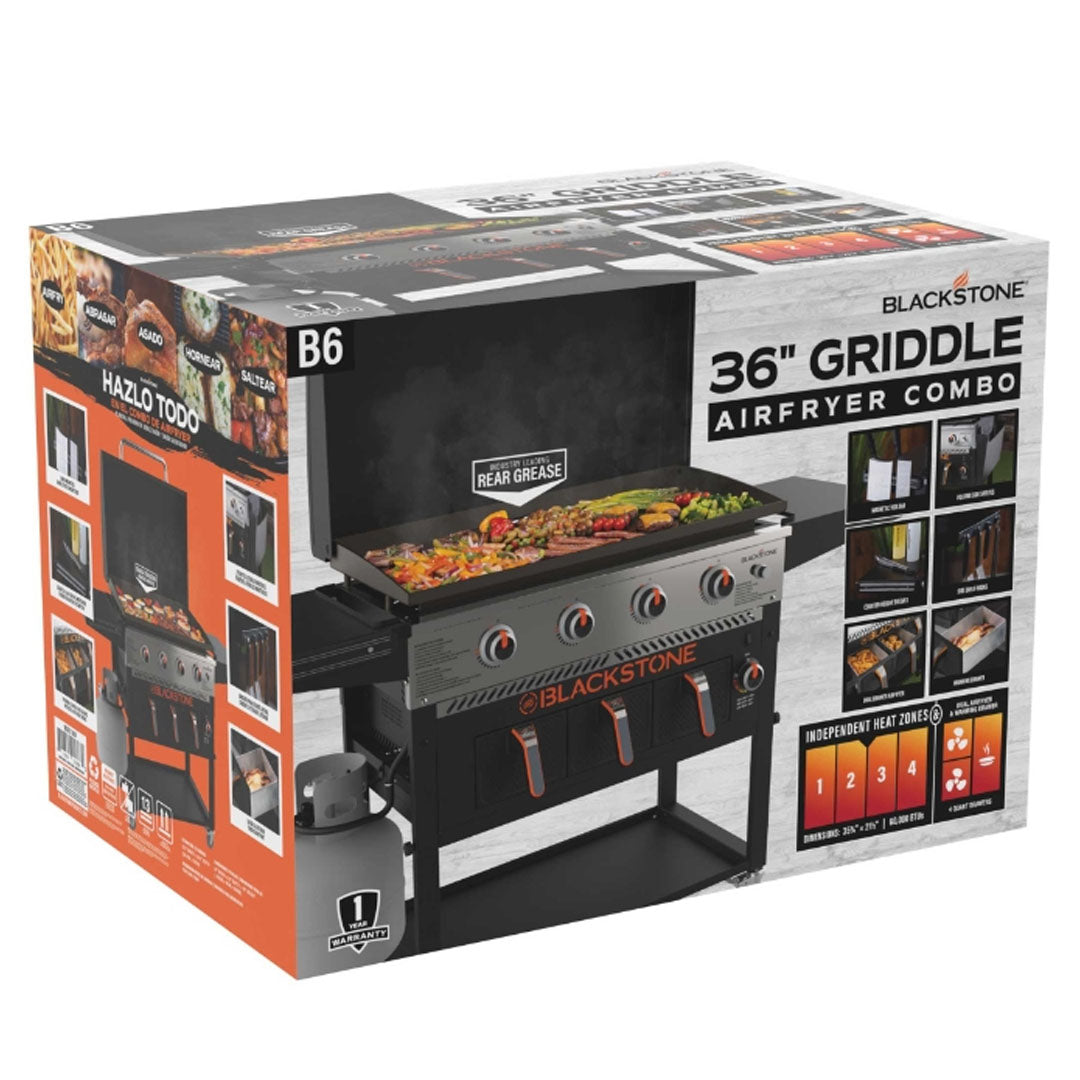 Blackstone 36" Griddle and 3 Drawers Airfryer Combo - Griddle Barbeque