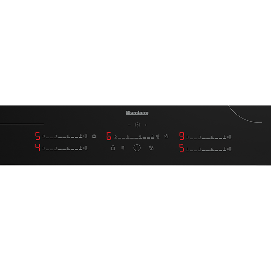 Blomberg 80cm 5 zones Cook Sensor Induction Hob Black | MIX55487N Blomberg Hob Euronics Ireland