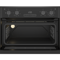 Blomberg 90cm Built-in Fan Double Oven Dark Steel | RODN9202DX Blomberg Oven Euronics Ireland