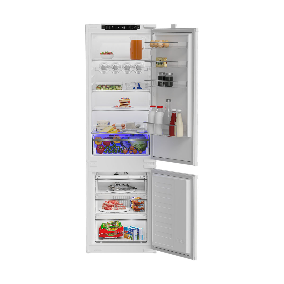 Blomberg Integrated 70:30 Combi Fridge Freezer | KNE4554EVi Blomberg Fridge Freezer Euronics Ireland