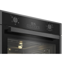 Blomberg Single Fan Oven 72L Capacity Dark Steel | ROEN9202DX Blomberg Oven Euronics Ireland