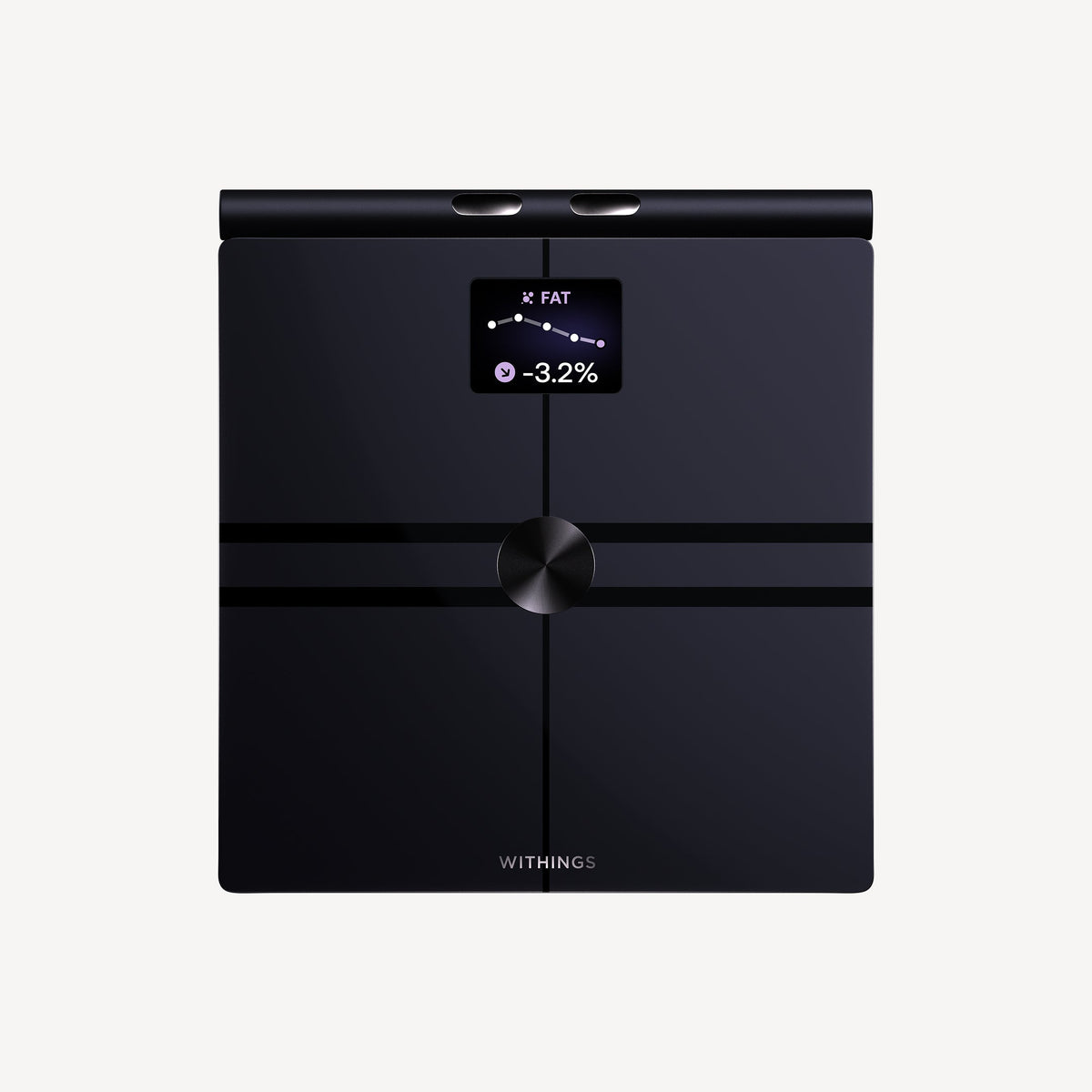 Withings BodyFit Body Composition Smart Scale - Black - front view