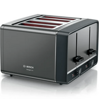 Bosch DesignLine Graphite 4 Slice Toaster | TAT5P445GB Bosch Toaster Euronics Ireland