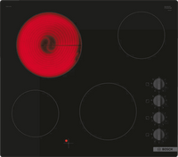 Bosch Serie 2 60cm Built-In 4 Zone Electric Hob Black | PKE611CA3E