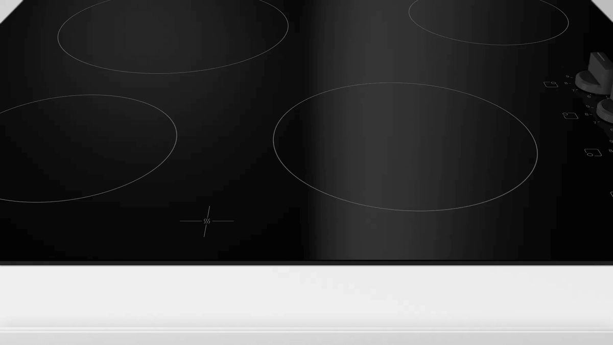 Bosch Serie 2 60cm Built-In 4 Zone Electric Hob Black | PKE611CA3E