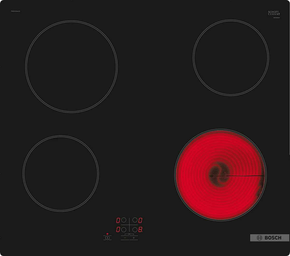Bosch Series 2 60 cm Four‑Zone Electric Hob